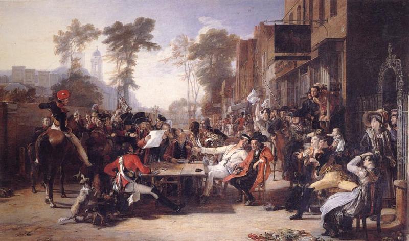 Sir David Wilkie Chelsea Pensioners Reading the Gazette of the Battle of Waterloo Sweden oil painting art